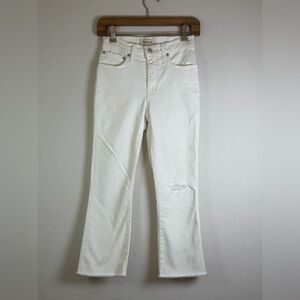 Madewell Women’s Cali Demi-Boot Cropped Jeans – White – Size 24